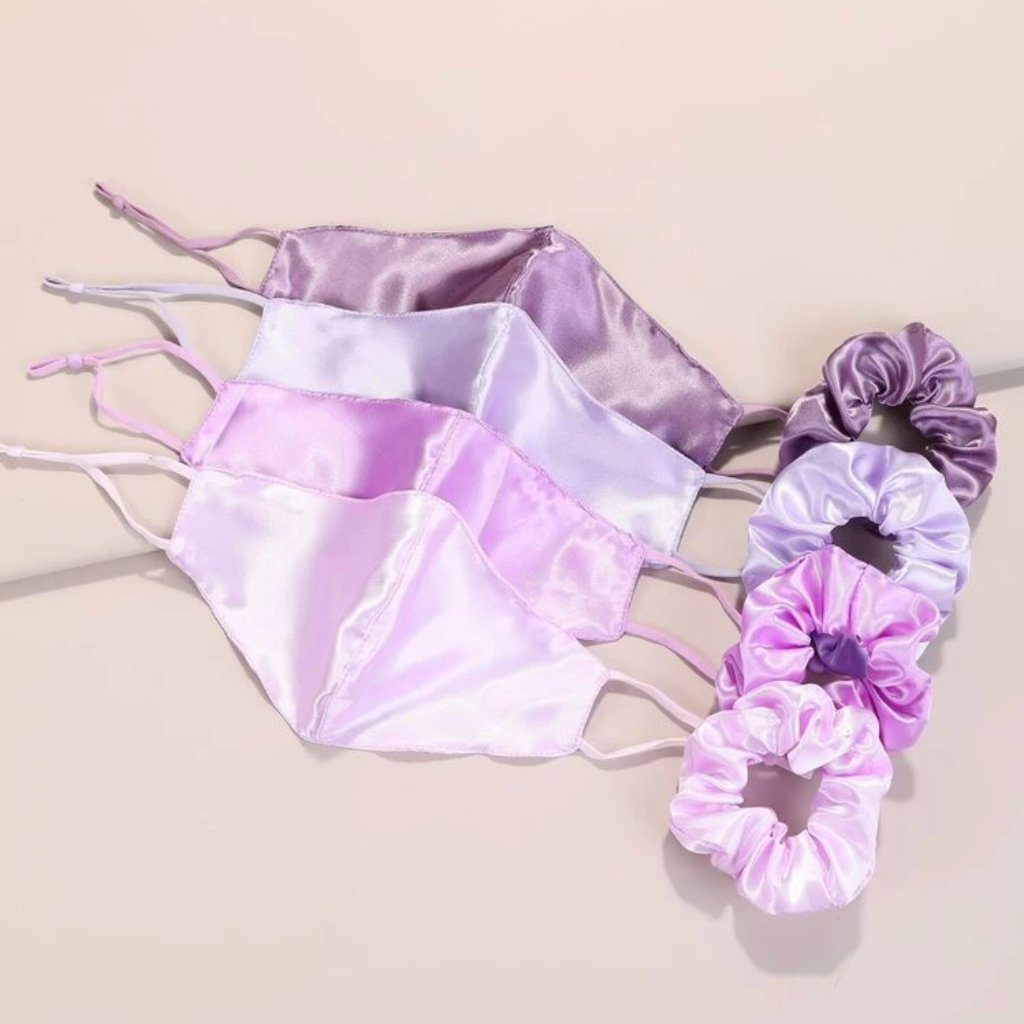 Satin Face Masks  Scrunchies Set